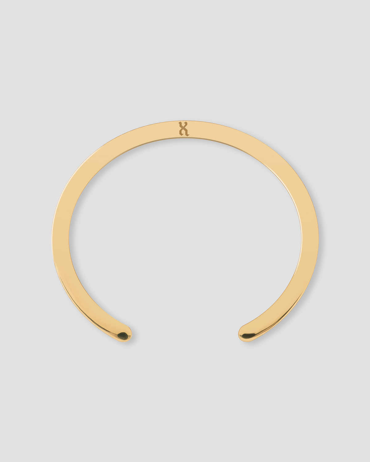 Personalized Essential Diamond Cuff bracelet - side view | female gold bracelet