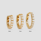 18K Essential Pavé Tiny Huggie