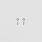 Essential Pin Earrings With Pavé White Diamonds