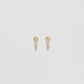 Essential Pin Earrings With Pavé White Diamonds