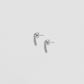 Essential Pin Earrings With Pavé White Diamonds