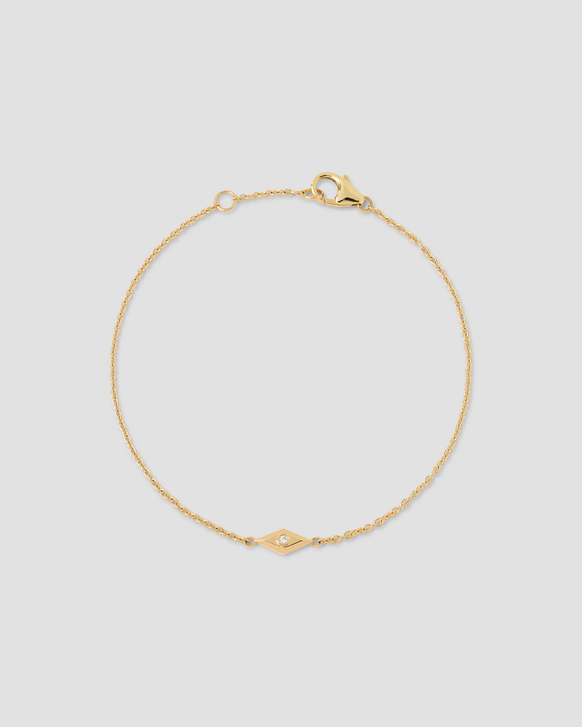 Evil Eye bracelet - front view | women's gold bracelets