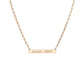 Family Minimal Block 1.5" Pendant with 1 White Diamond