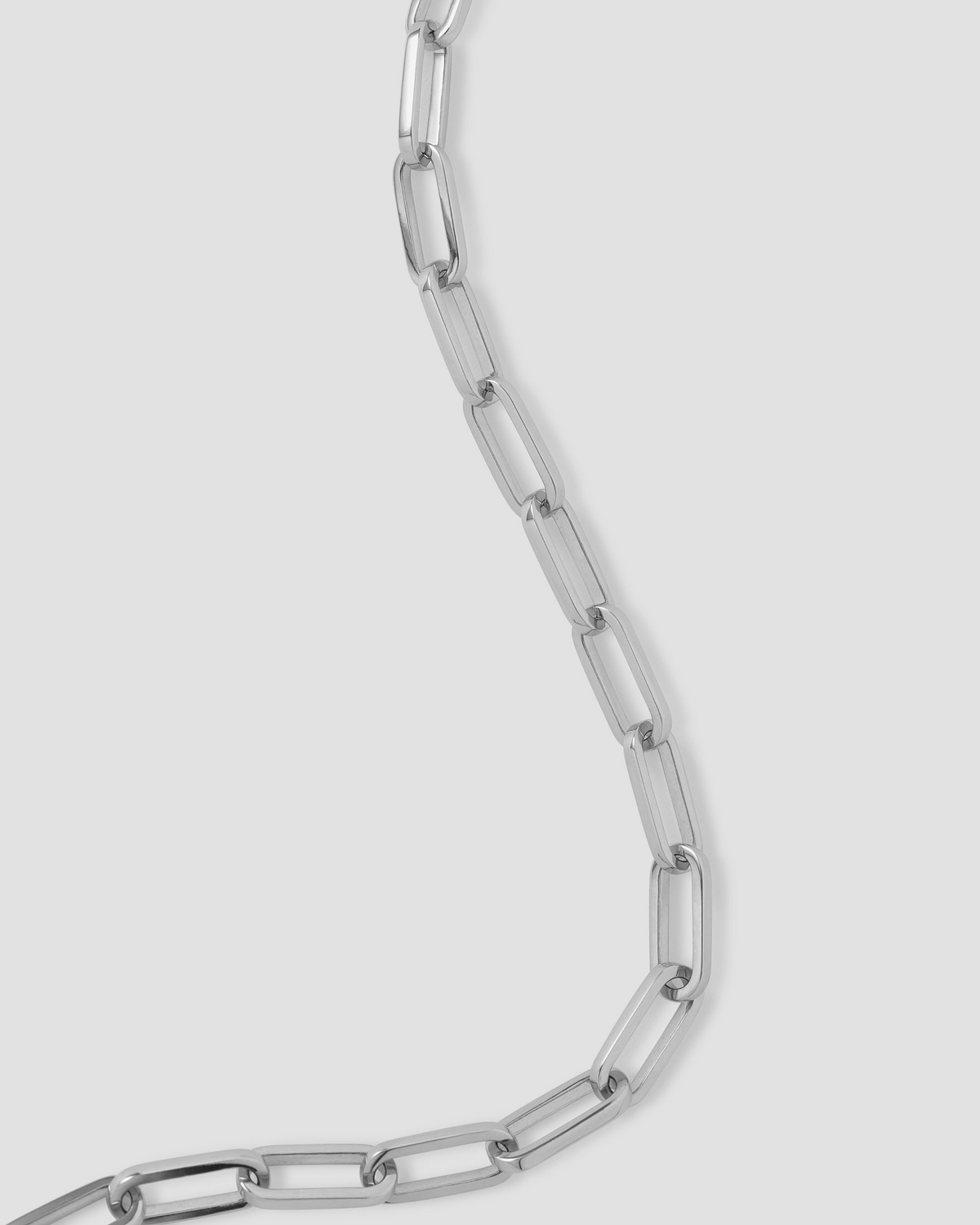 Fisher Link Chain necklace - alternate angle | 14k gold chain