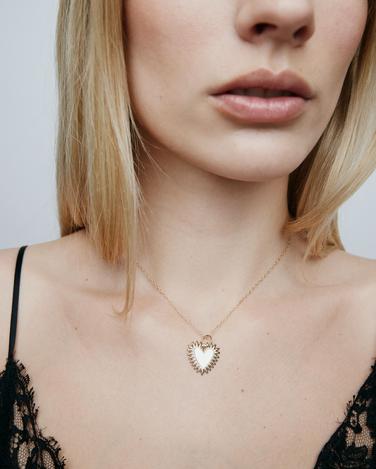 Small Fierce Heart in 18K Yellow Gold