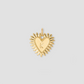Personalized Medium Fierce Heart in 18K Yellow Gold