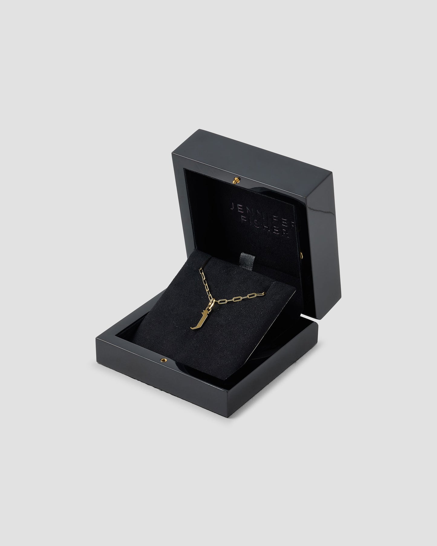 Lower Case Gothic Letter Charm in 14K Yellow Gold