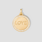 Personalized Luxe Circle in 18K Yellow Gold
