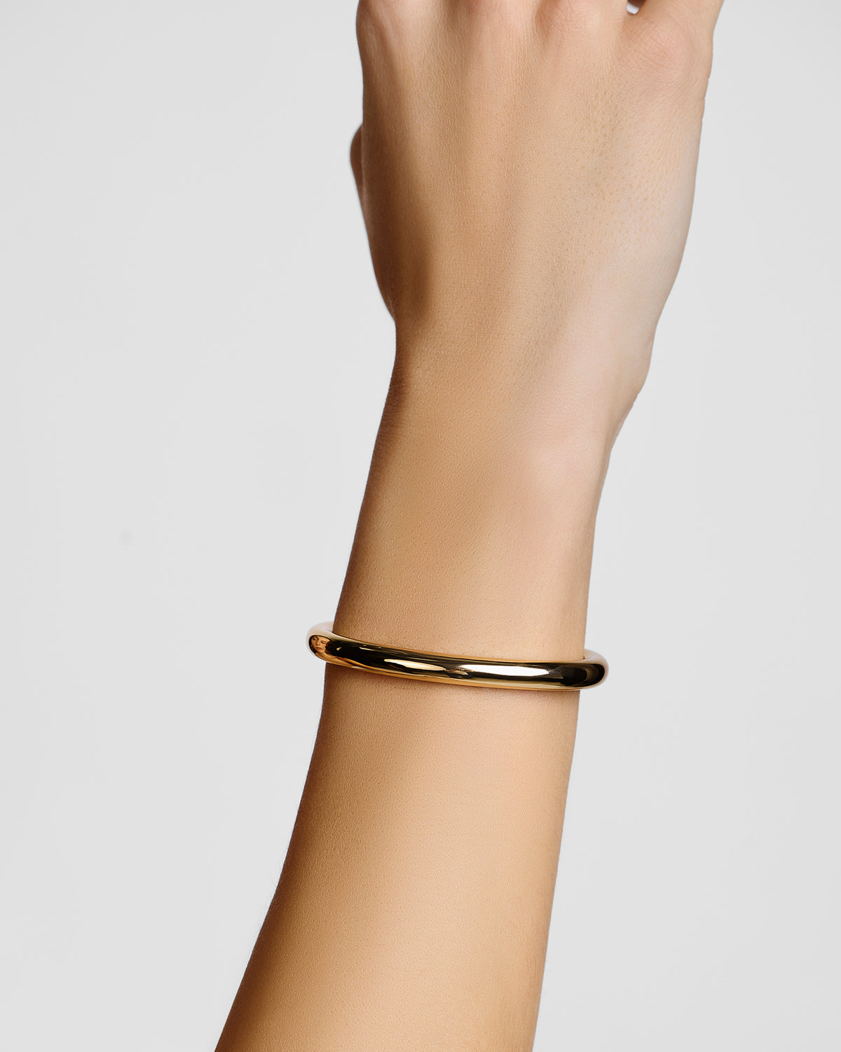 Gabrielle Manifest Cuff bracelet - close-up detail | womens gold bracelets