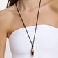 Gabrielle Manifest Leather Cord Necklace