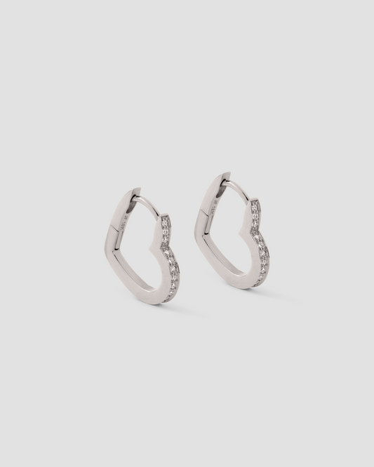18 white gold pair