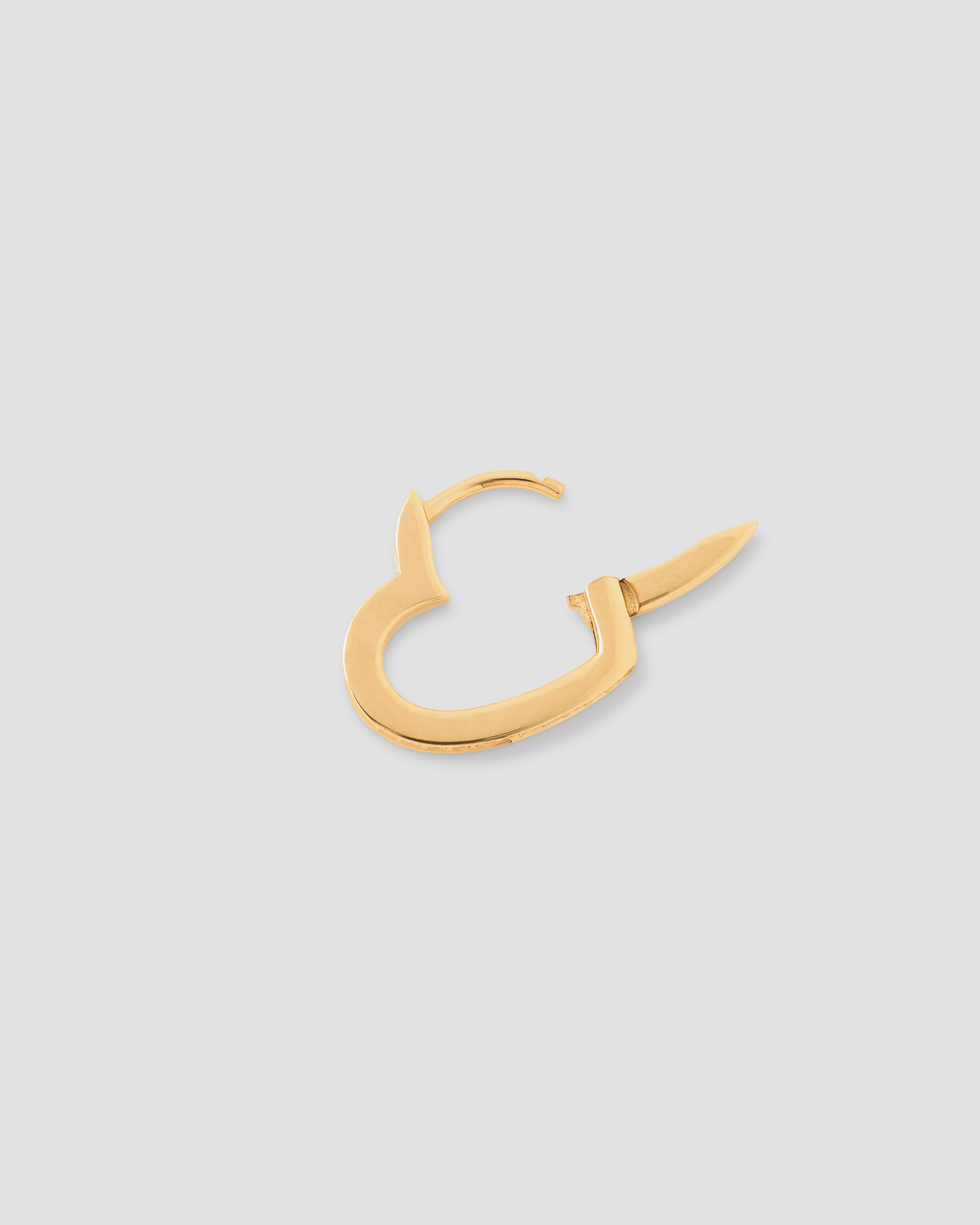 18k yellow gold single