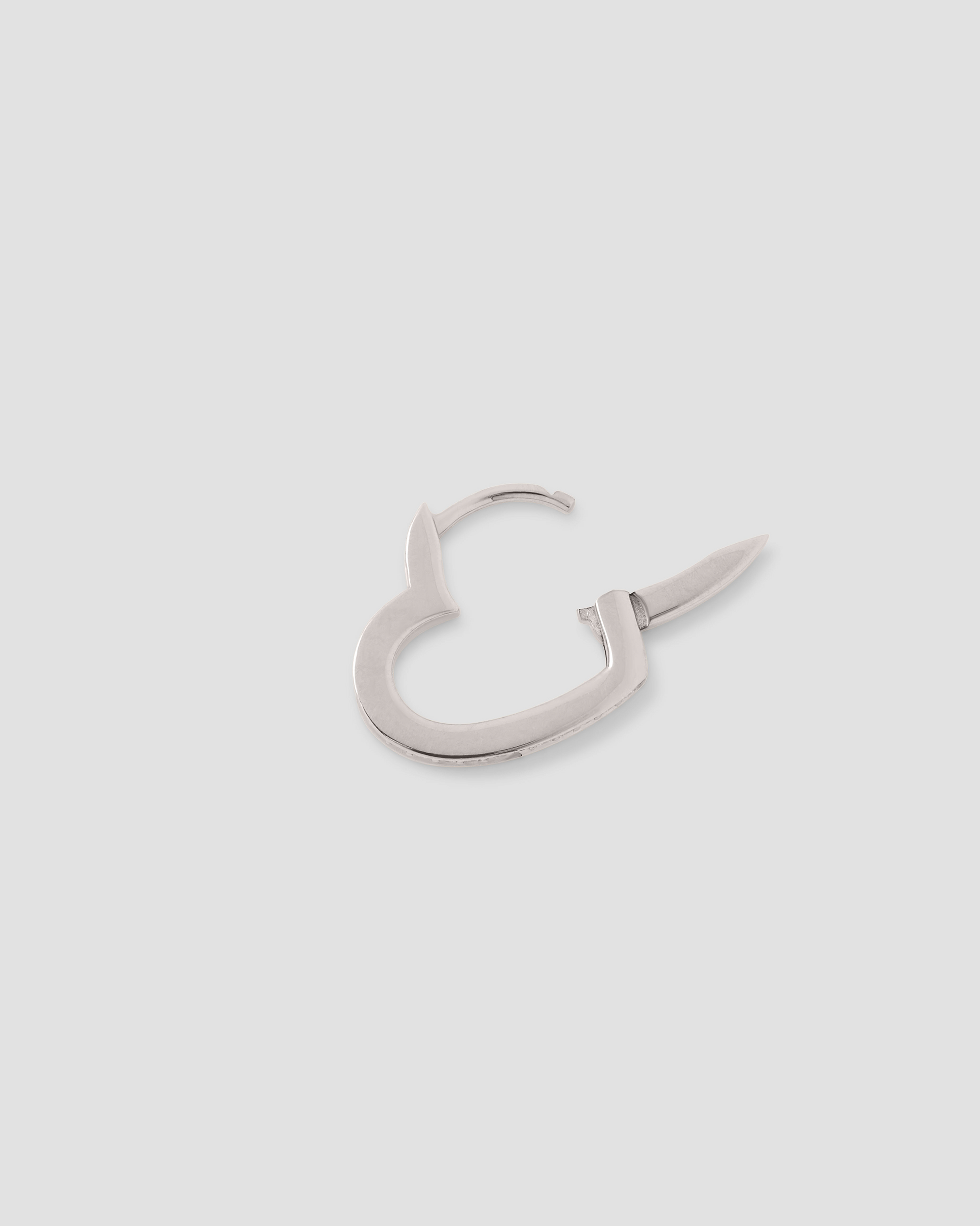 18k white gold single