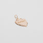Jennifer Fisher - Heart Shield with Pave White Diamonds - Rose Gold