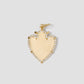 Heart Shield with Pave White Diamonds