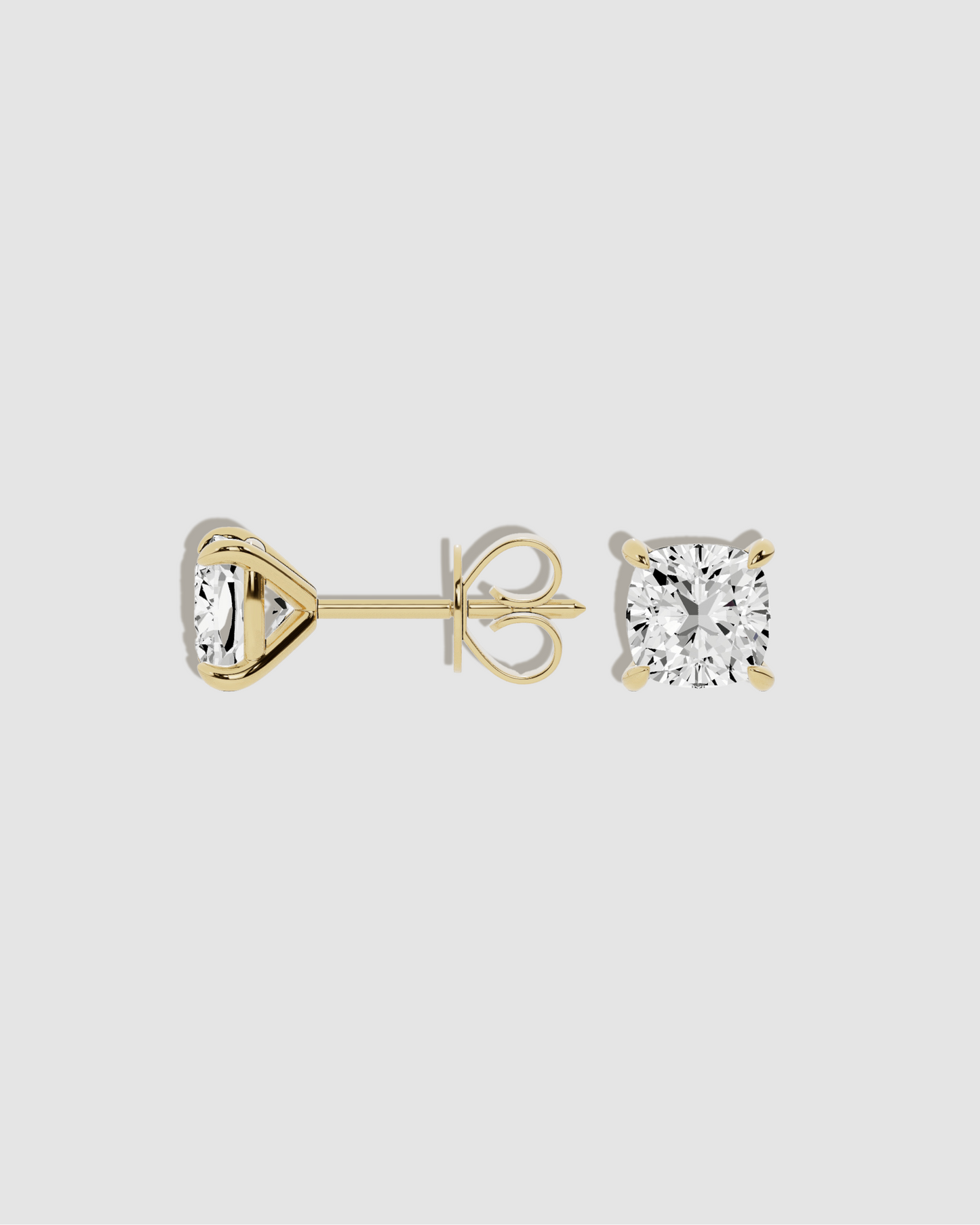 JF Lab - Cushion Cut Stud Earrings