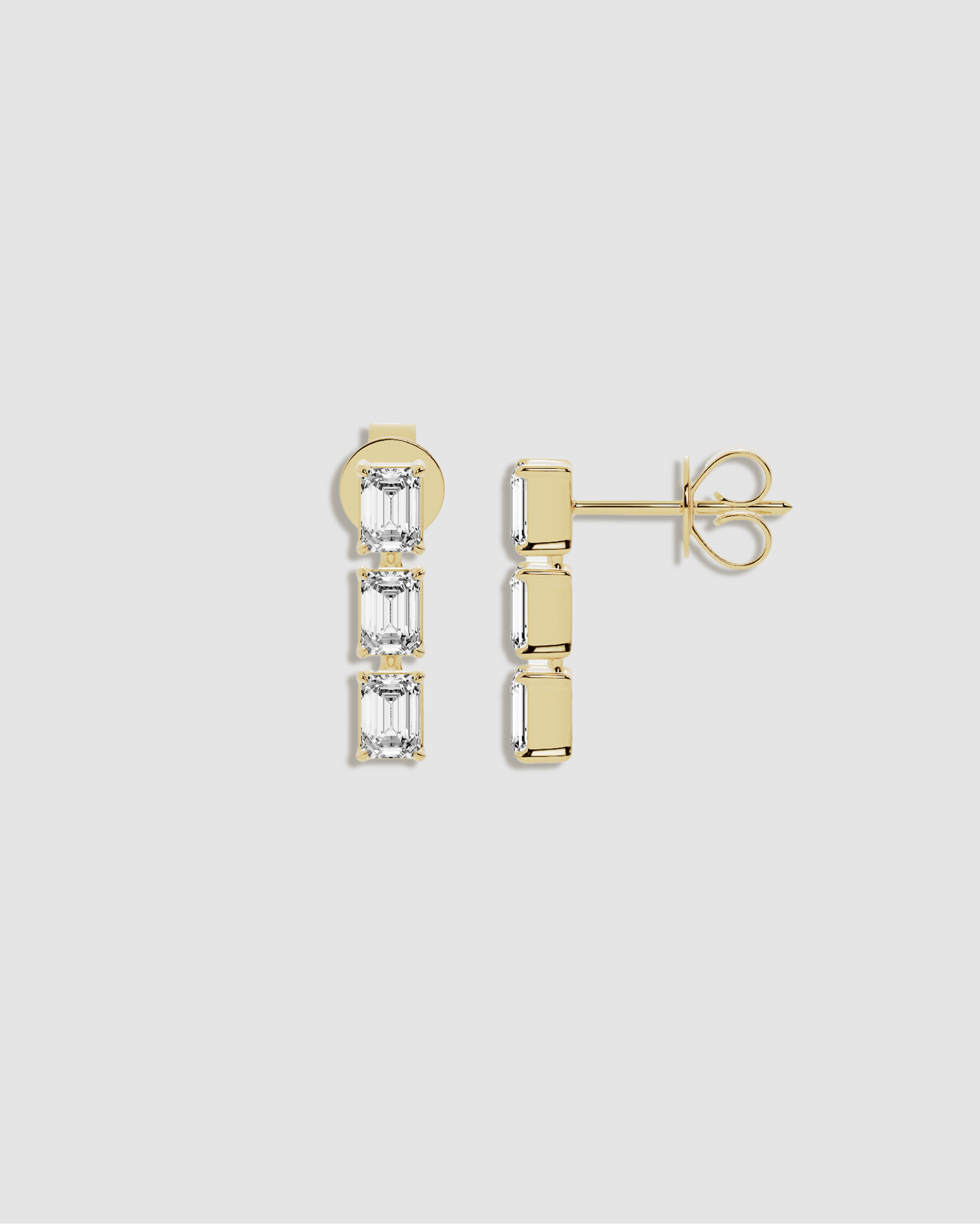 JF Lab - Emerald Cut Drop Earrings