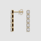 JF Lab - Emerald Cut Long Drop Earrings