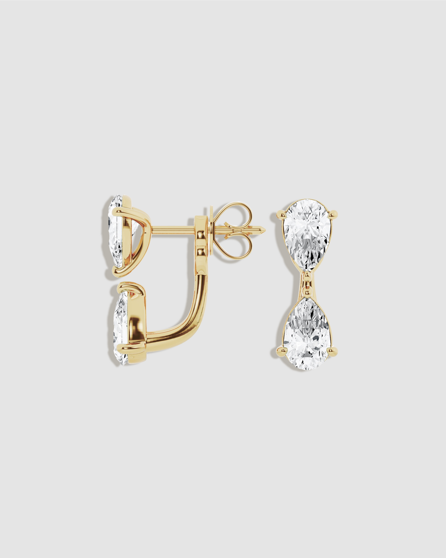 JF Lab - Pear Stud Earrings