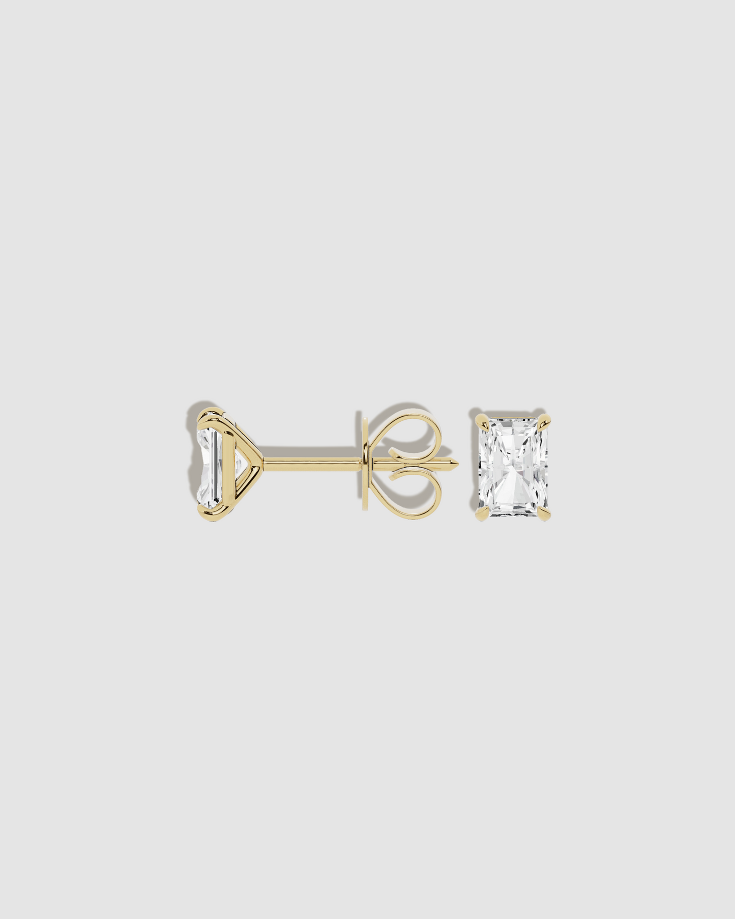 JF Lab - Radiant Cut Stud Earrings