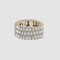 JF Lab - Radiant Cut Triple Row Eternity Band