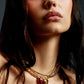 Semi-Precious Small Heart Chain Necklace