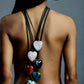 Semi-Precious Heart Leather Cord Necklace