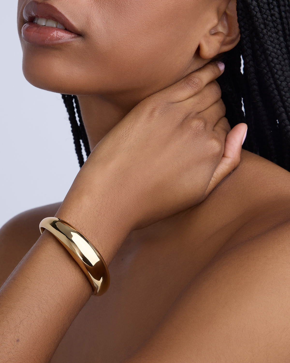 Dylan Cuff bracelet - close-up detail | 14k gold bracelet