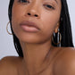 1.5" Thread Hoops in 14K Yellow Gold
