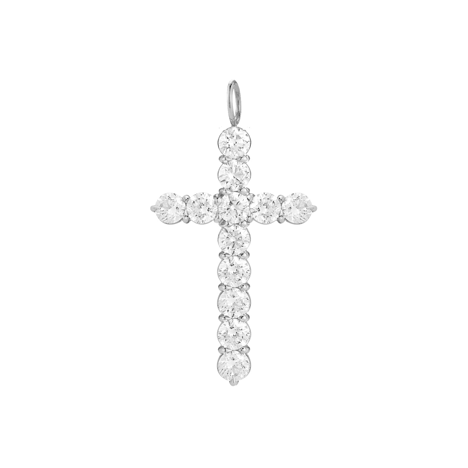 Jennifer Fisher - Jumbo Floating Diamond Cross - White Gold