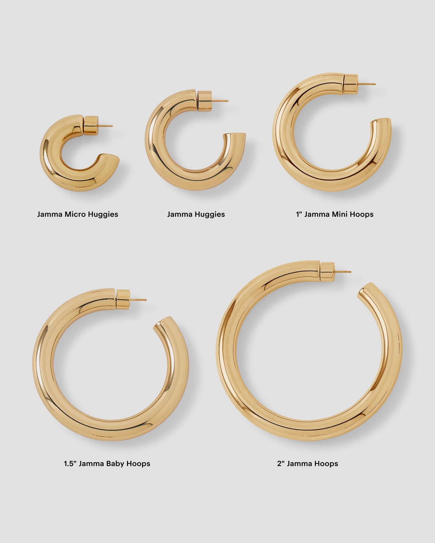 1.5" Jamma Baby Hoops