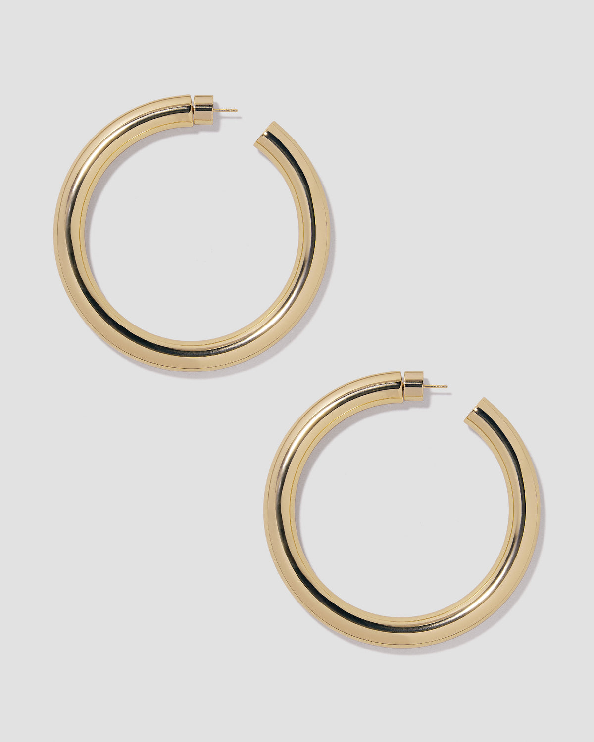 2" Jamma Hoops gold earring - close-up detail | hoop earrings