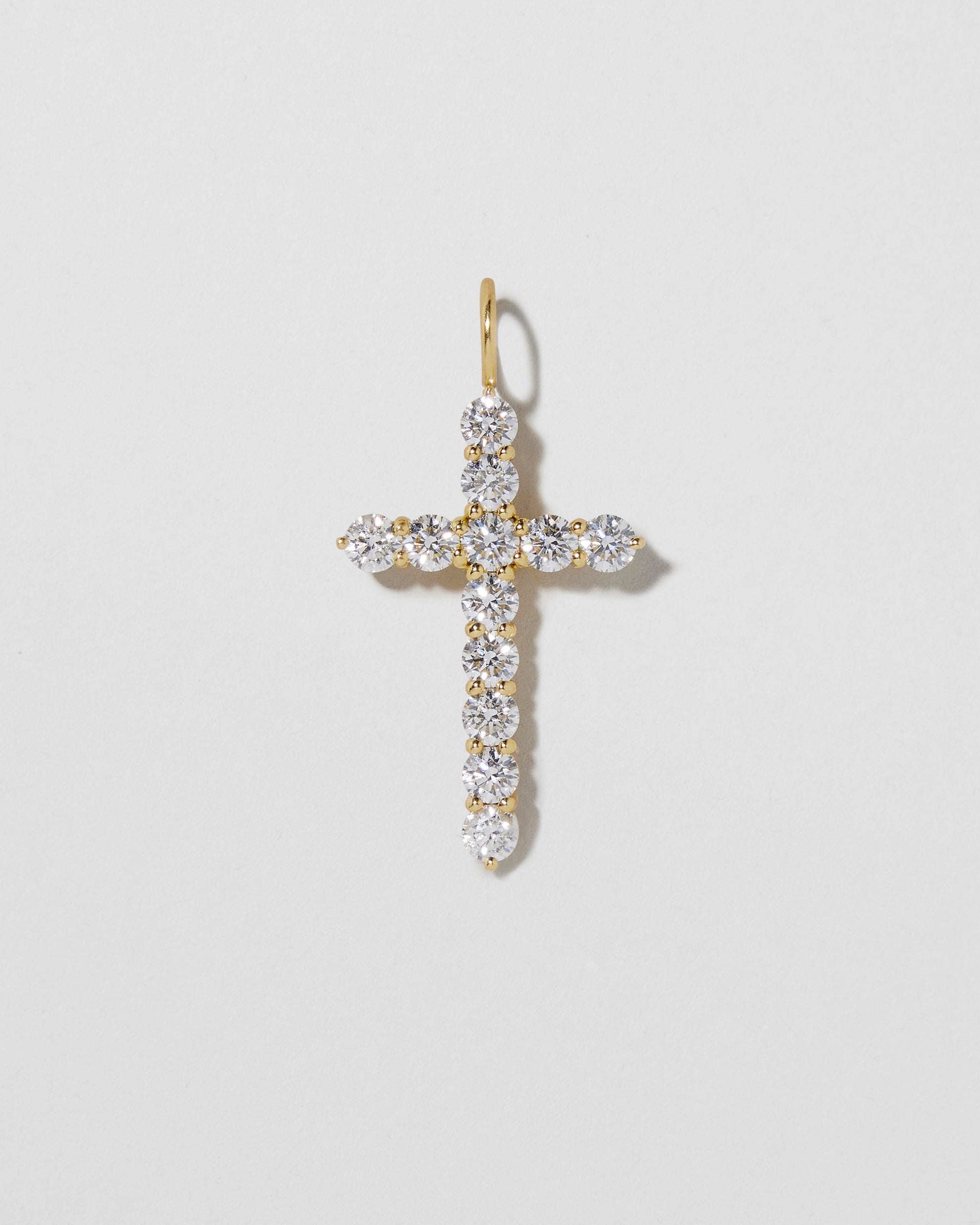 Jennifer Fisher - Jumbo Floating Diamond Cross - Yellow Gold