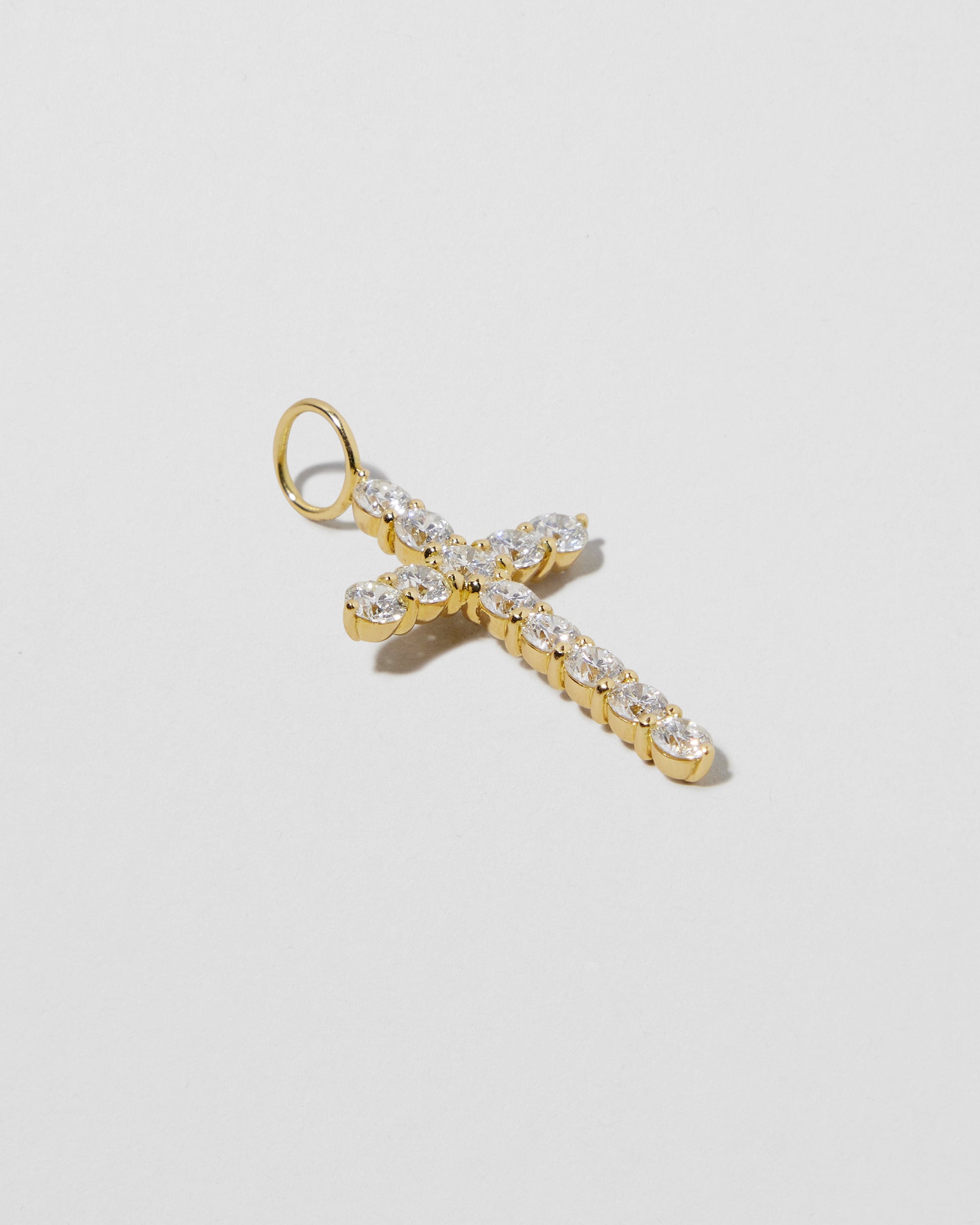 Jennifer Fisher - Jumbo Floating Diamond Cross - Yellow Gold