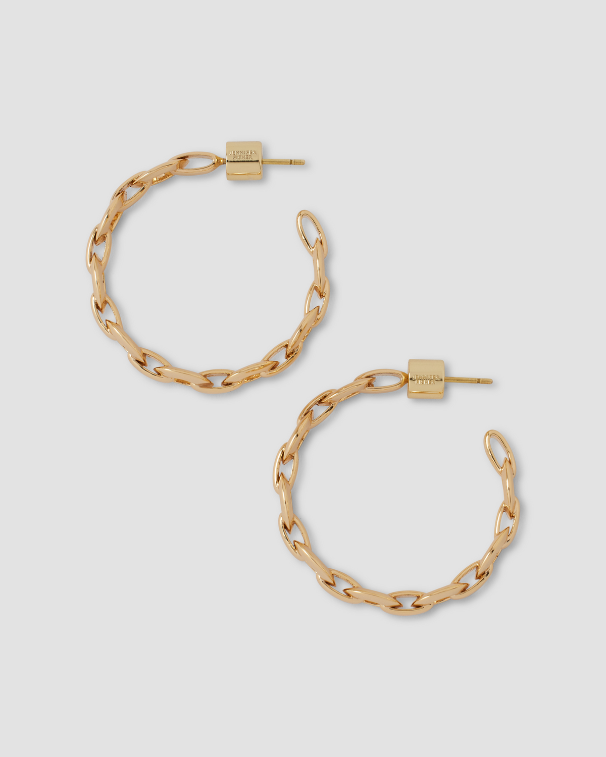 1" KDH Mini Hoops earring - styled on model | small gold hoops