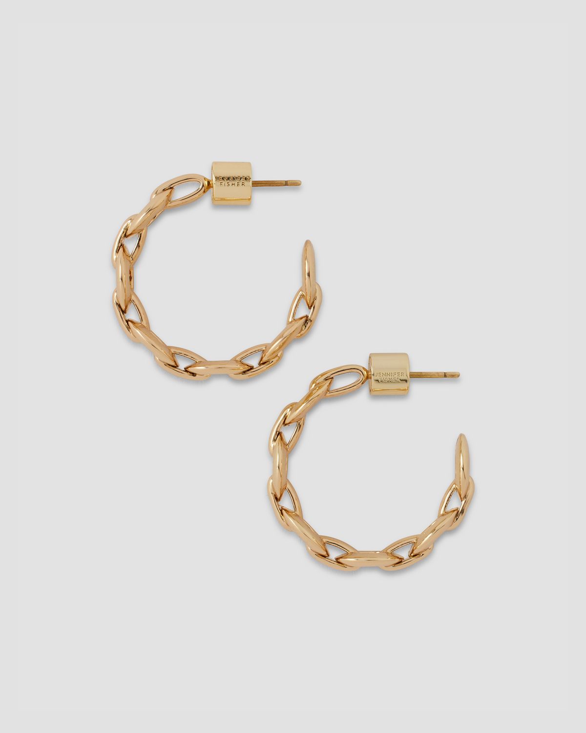 KDH Huggies earring - styled on model | gold huggie earrings