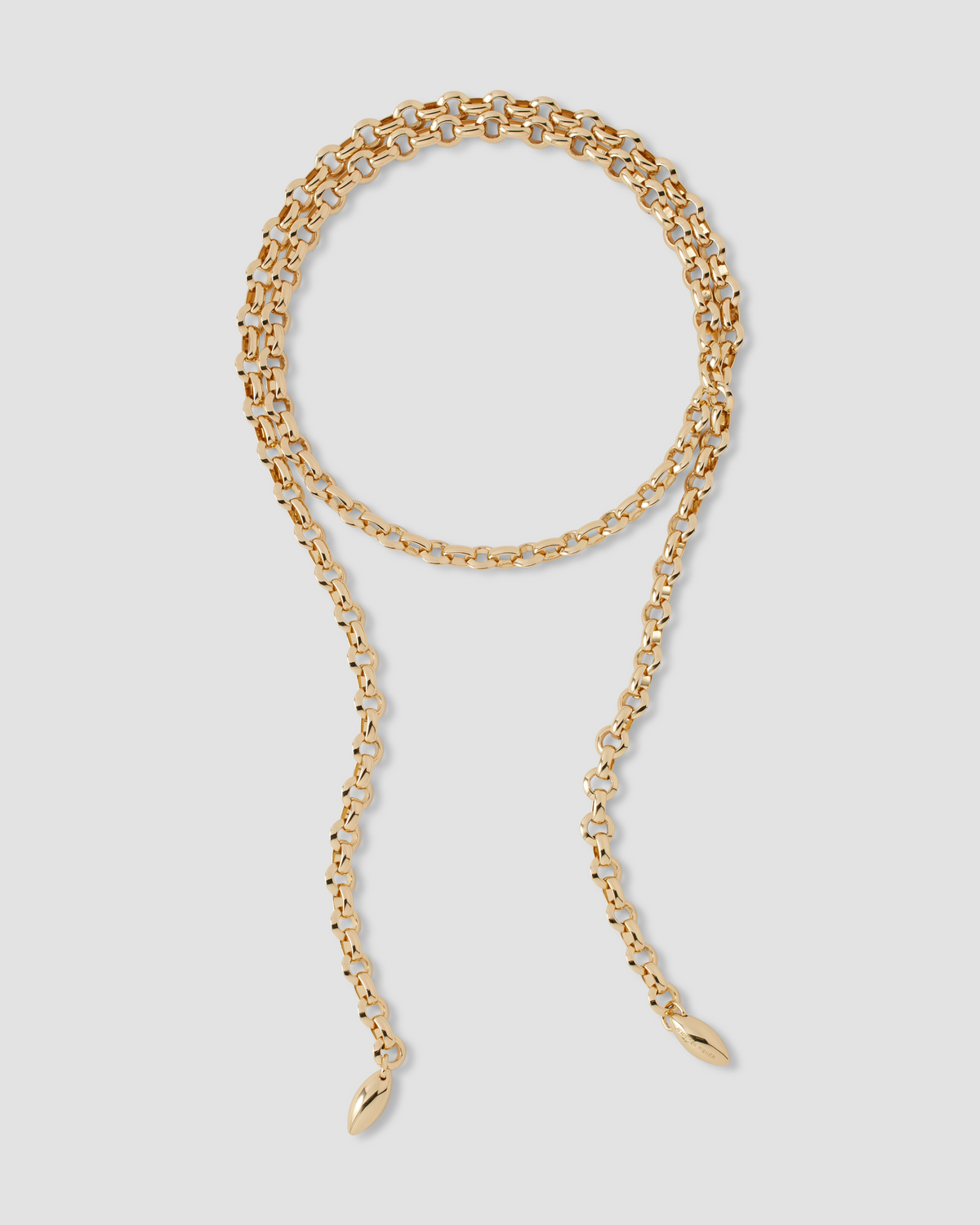 KDH 40" Wrap Necklace gold necklace - front view | fine necklaces