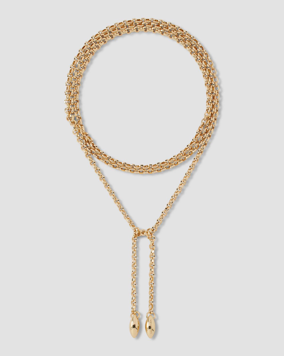 KDH 60" Wrap Necklace necklace - front view | 14k gold necklaces