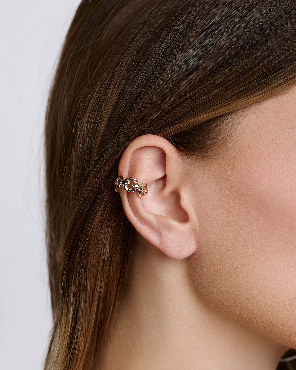 KDH Ear Cuff earring - close-up detail | 14k gold earrings
