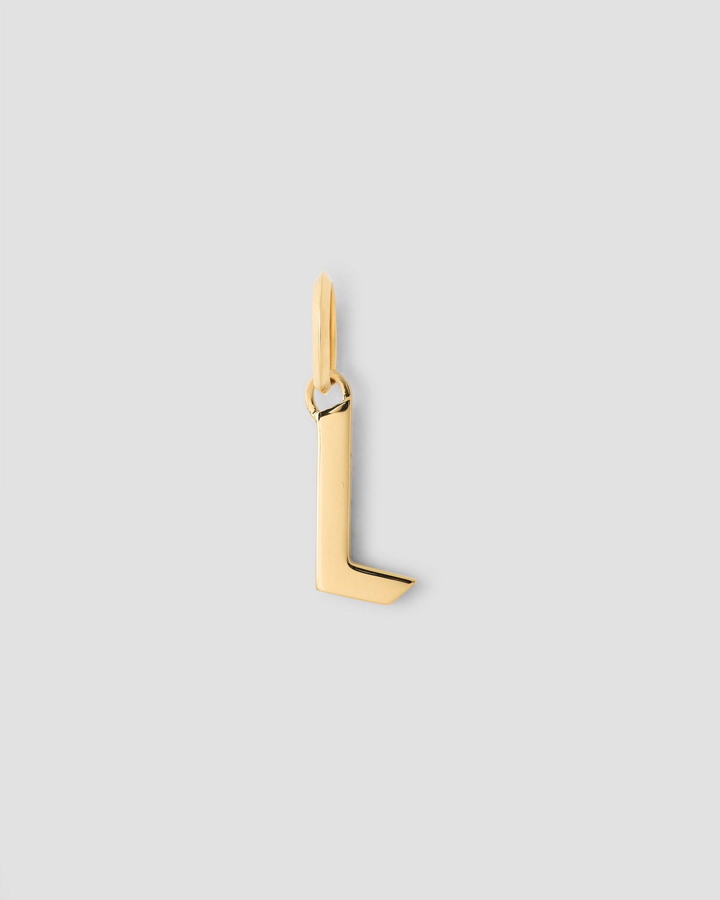 Lower Case Gothic Letter Charm in 14K Yellow Gold