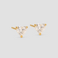 18k yellow gold pair