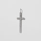 Jennifer Fisher - Large Cross with Pave White Diamonds - White Gold