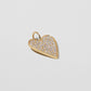 Jennifer Fisher - Large Heart with Pave White Diamonds - Yellow Gold