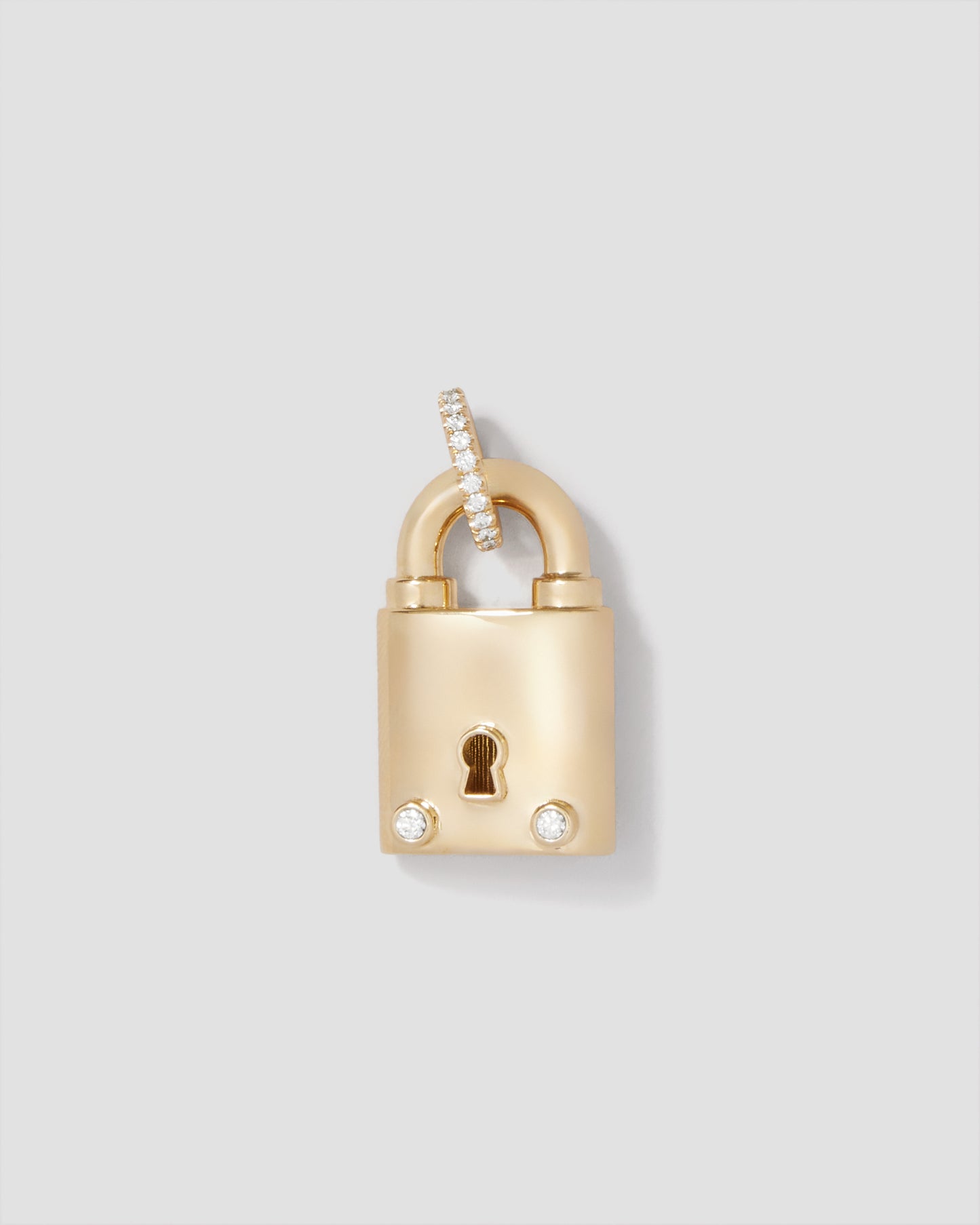 Large Lock with Two Diamonds