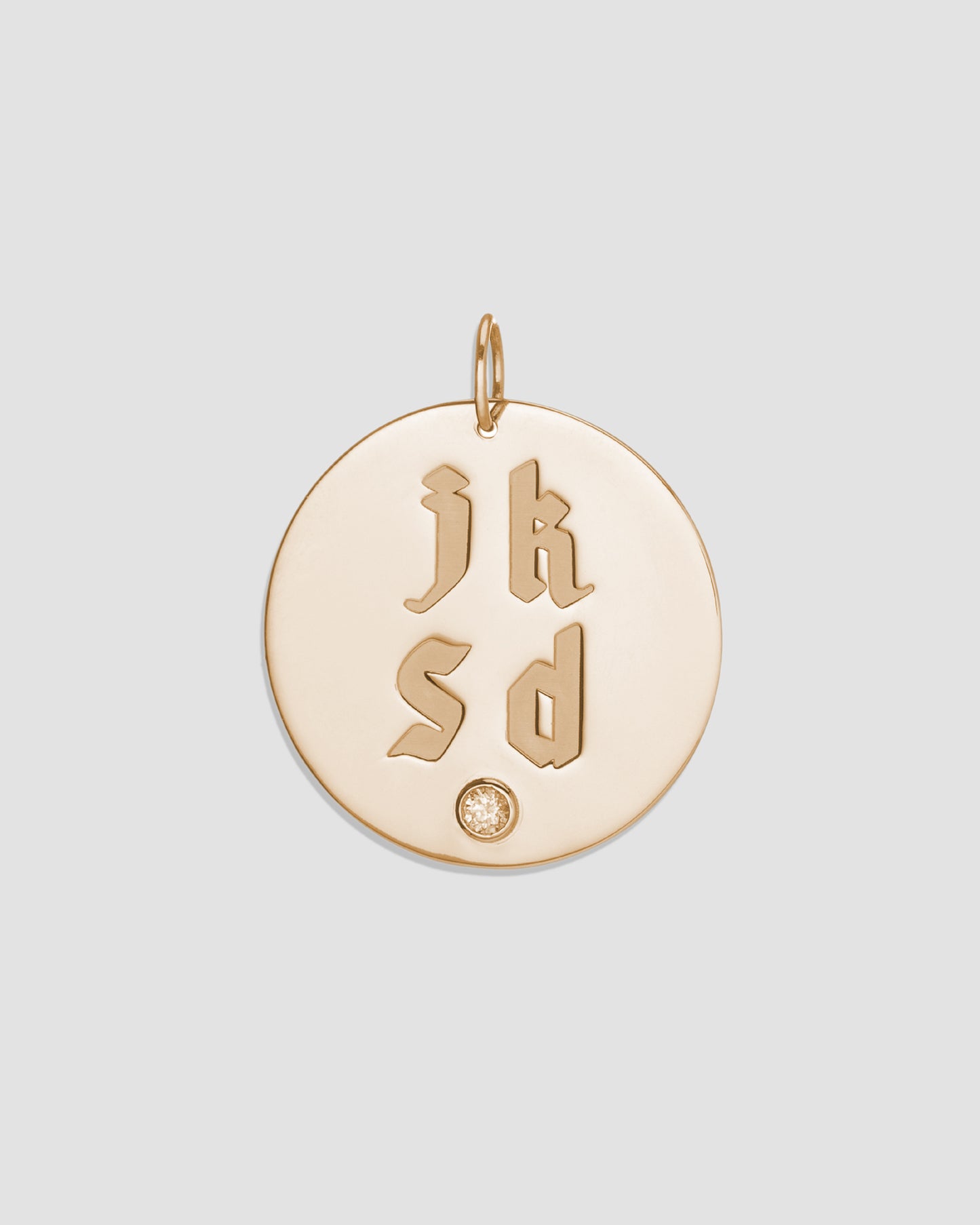 Large Circle - 4 Letters and Diamond