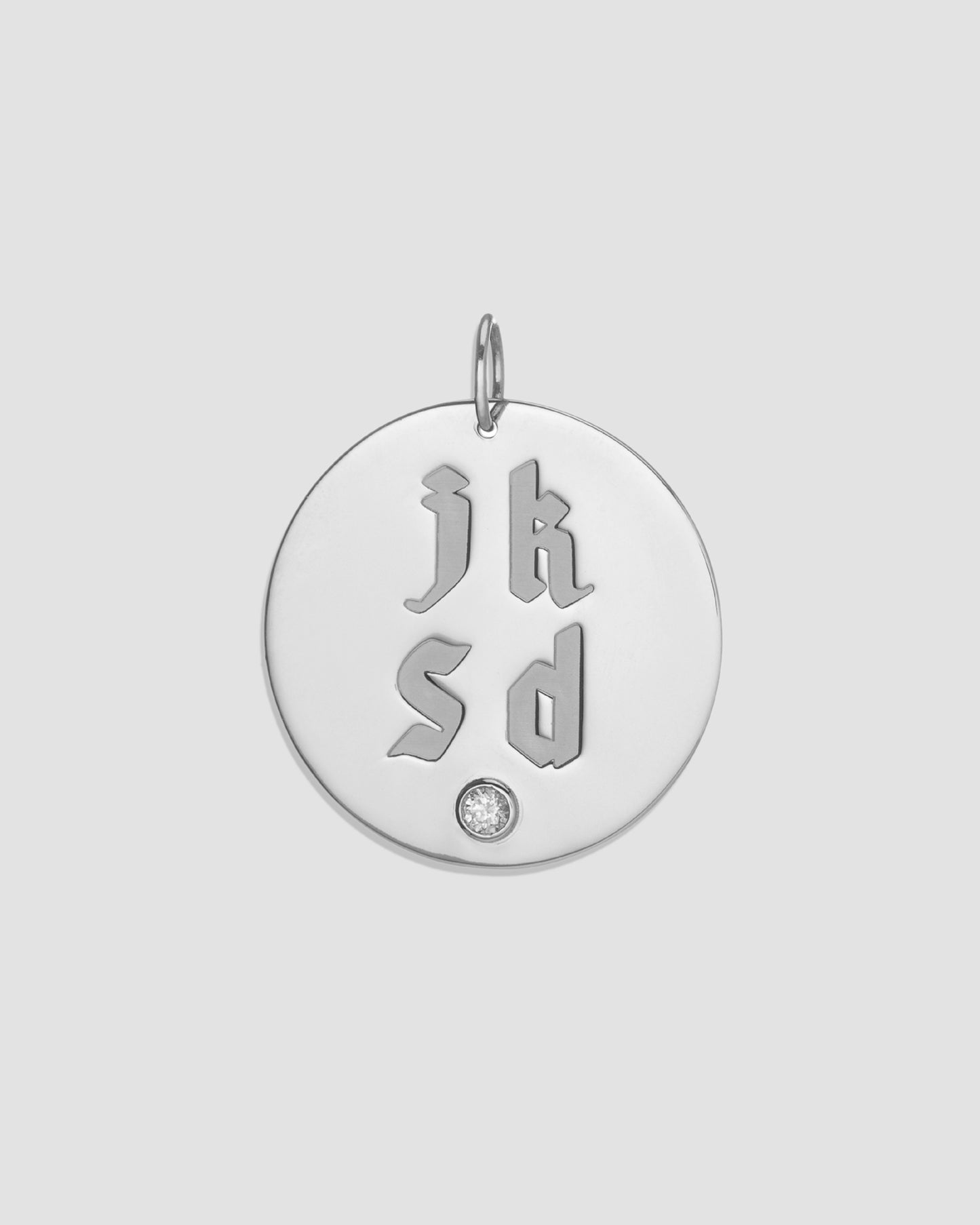 Large Circle - 4 Letters and Diamond