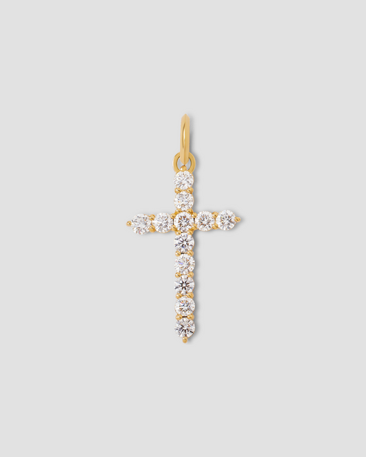 Large Floating Diamond Cross