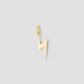 Lightening Bolt Charm in 18K Yellow Gold