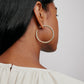 1.5" Lilly Hoops in 14K Yellow Gold