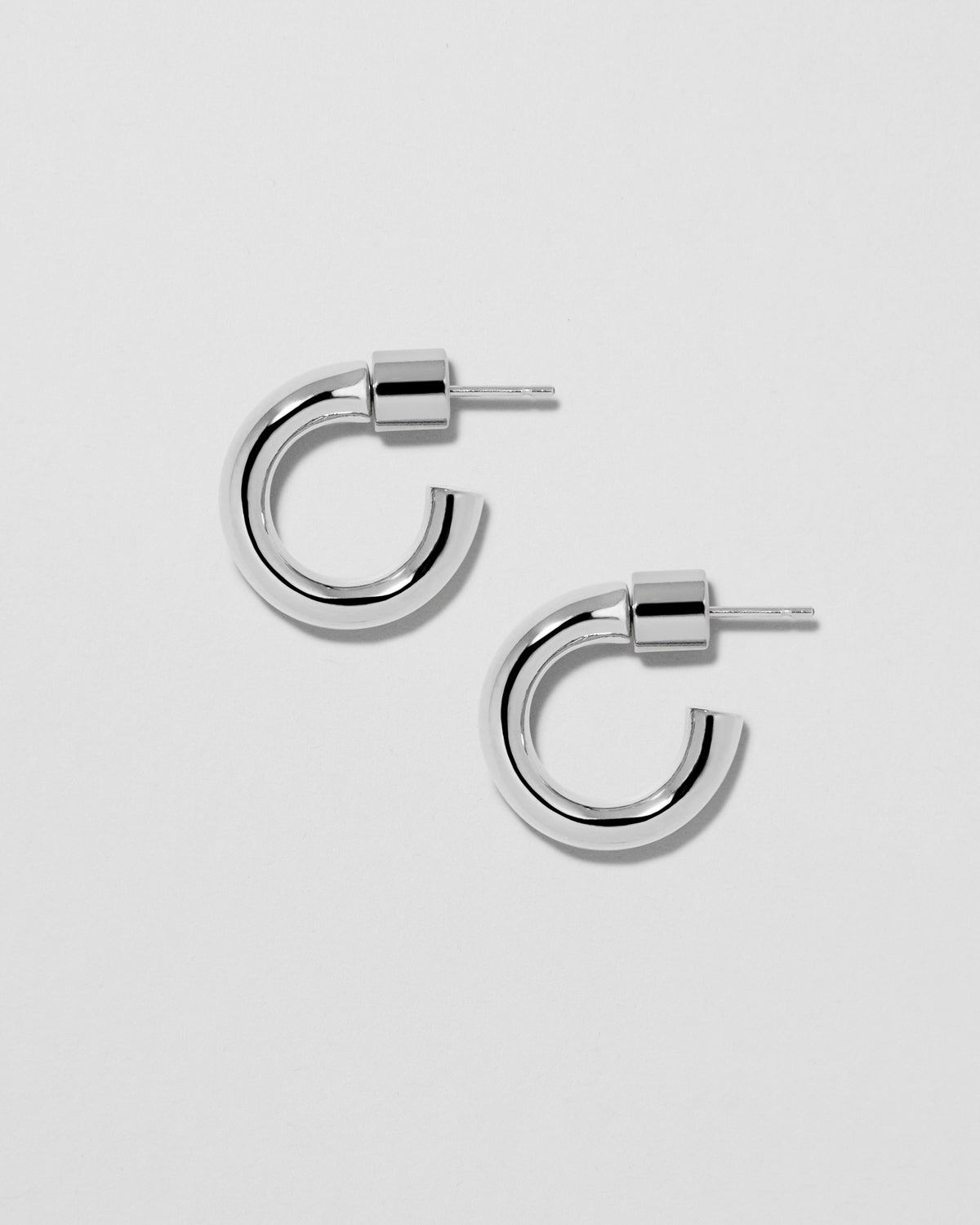 Lilly Micro Huggies earring - side view | gold hoop earrings for women